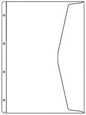 HETZEL Dokumenten-Prospekthülle, A4 Überbreite, PVC, 0,13 mm