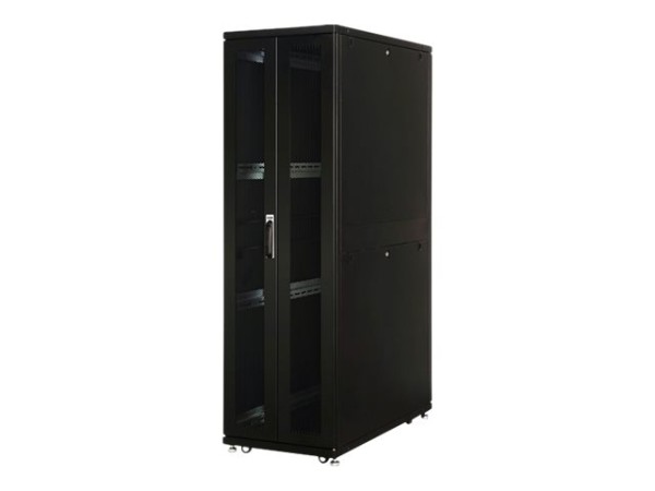 DIGITUS 47HE Serverschrank Unique 2192x600x1000mm perforierte Stahltüren sc DN-19 SRV-47U-B-1