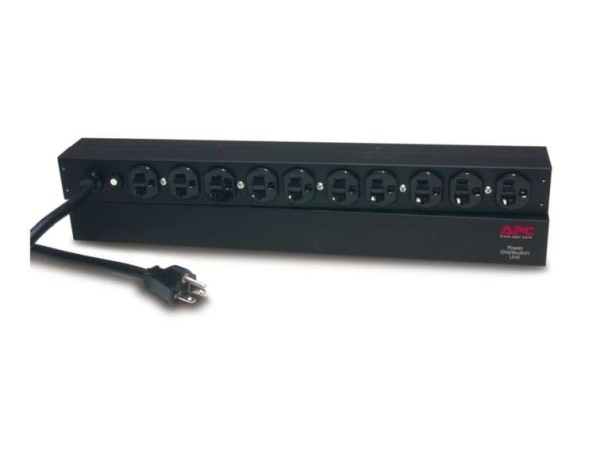 APC Rack PDU, Basic, 1U, 20A, 120V, (10) AP9563