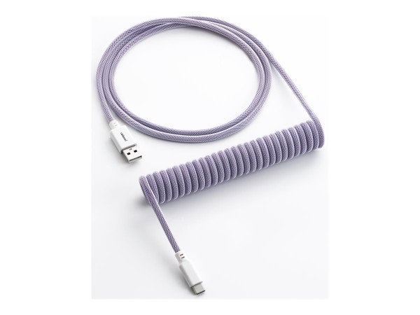 CABLEMOD Clas. Coiled Keyb. Cab bn 1,50m | USB-A > USB-C CM-CKCA-CW-PW150PW-R