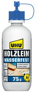 UHU Holzleim wasserfest D3, lösemittelfrei, 75 g Flasche