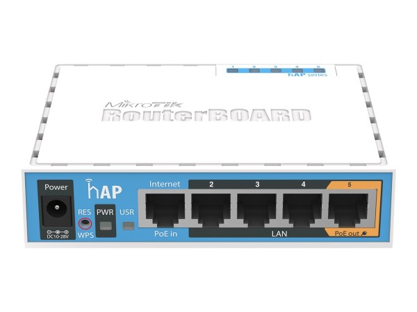 MIKROTIK hAP with 650MHz CPU, 64MB RAM, RB951UI-2ND