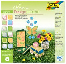 folia Designpapierblock "Romantik", 305 x 305 mm, 12 Blatt