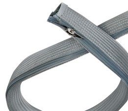 LogiLink Kabelschlauch mit Reißverschluss, 1,0 m, grau