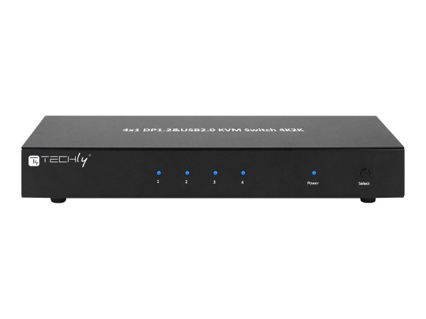 TECHLY KVM Switch, 4 Port, Display Port 1.2 IDATA-DP-KVM4