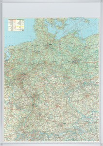 FRANKEN Deutschland Straßenkarte, beschreibbar und pinnbar