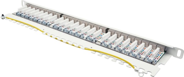 GOOD CONNECTIONS Patchpanel 19"Cat. 6A 24-P 0,5HE reinweiß GC-N0143