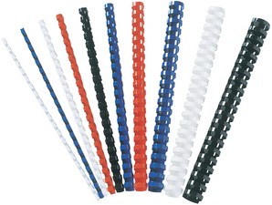 Fellowes Plastikbinderücken, DIN A4, 21 Ringe, 19 mm, weiß