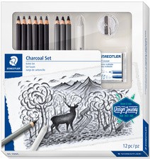 STAEDTLER Zeichenset/Kohleset Charcoal Design Journey