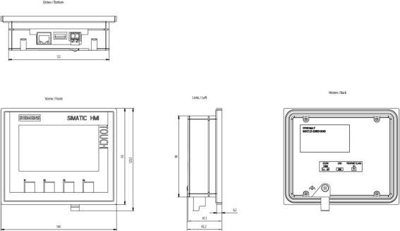SIEMENS 6AV2123-2DB03-0AX0 6AV21232DB030AX0 SIMATIC HMI KTP400 6AV21232DB030AX0