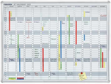 FRANKEN Datumstreifen für Planungstafel JK1203, weiß