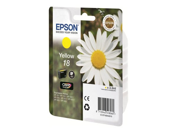 EPSON EPSON 18 Gelb Tintenpatrone