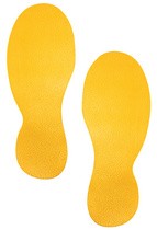 DURABLE Bodenmarkierungsform "Fuß", selbstklebend, gelb