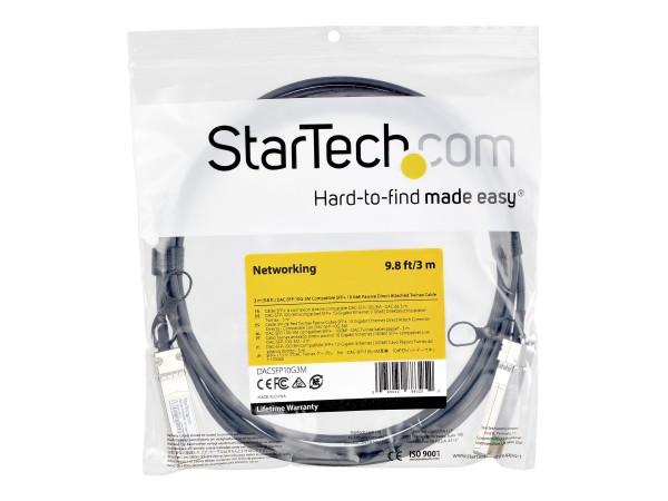 STARTECH.COM Dell EMC DAC-SFP-10G-3M kompatibles SFP+ Modul - 10GBase-CU - DACSFP10G3M