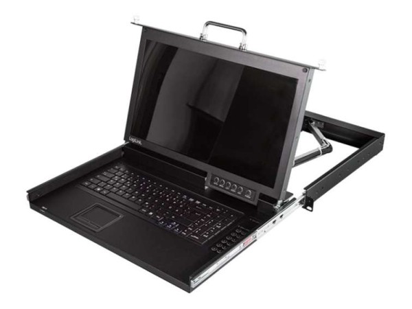 LOGILINK KVM Console 8-port, with 17" LCD Screen, VGA, ultra short depth (D LC0005GE