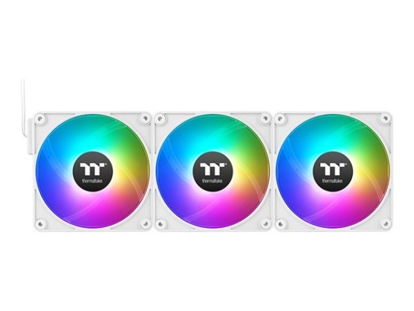 THERMALTAKE THERMALTAKE 140mm CT140 EX ARGB Sync PC Cooling Fan White 3 Fan Pack
