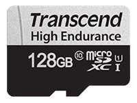 TRANSCEND 128GB microSD w/ adapter U1 High Endurance TS128GUSD350V