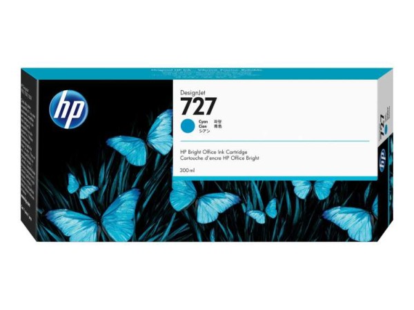 HP 727 Dye Based Cyan DesignJet Tintenpatrone F9J76A