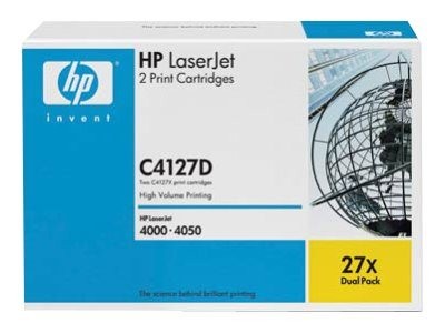 HP HP 2x Toner schwarz C4127D