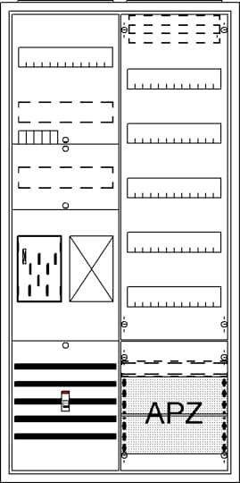 ABB Striebel Komplettschrank AP BKE-I BA27BB A27 1Z1R1V5A2 2CPX054209R9999 2CPX054209R9999