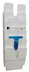 DURABLE Wand-Prospekthalter-Set "FLEXIPLUS 6", A4, 6 Fächer