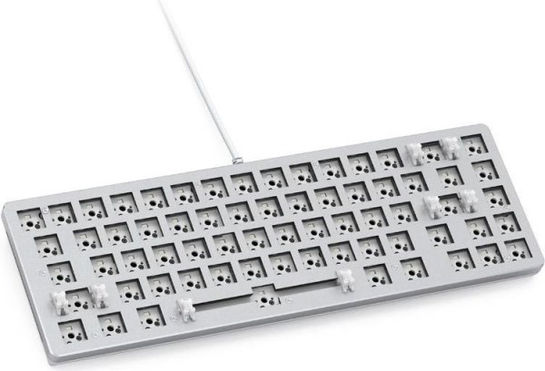 GLORIOUS GLORIOUS GMMK 2 Compact Tastatur - Barebone, ANSI-Layout, weiß (GLO-GMMK2-65-RGB-W)