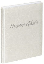 PAGNA Gästebuch, Motiv: "Tsarina", weiß, 192 Seiten