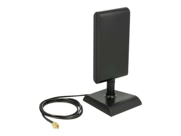 DELOCK Antenne WLAN 802.11 ac/a/h/b/g/n RP-SMA-St. +Kab.schw 89590