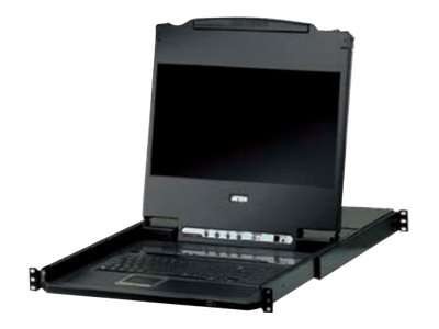 ATEN Single Rait 8-Port DVI FHD LCD KVM Switch CL6708MW