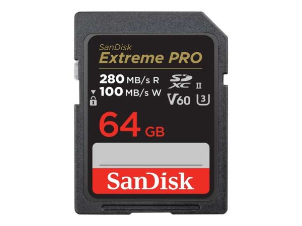 SANDISK CARD PRO 64GB V60 UHS-II S SDSDXEP-064G-GN4IN