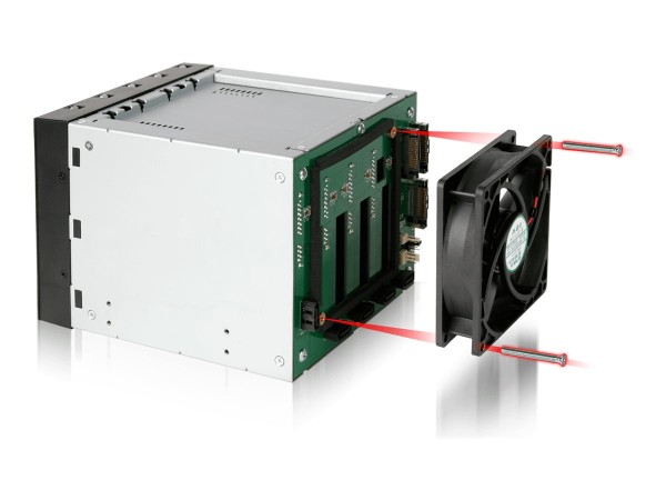 ICY DOCK IcyDock MB155SP-B bk 5-in-3 Backplane-Modul.
