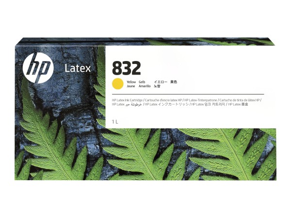 HP 832 Gelb Latex Druckerpatrone - 1 Liter - Latexbasierte Tinte - 1000 ml 4UV78A
