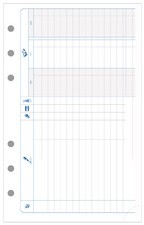 EXACOMPTA Nachfüllung Exatime 17, karierter Block (5 x 5)