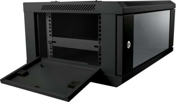 ALLNET 19""Wandgehäuse, 4HE, 1-teilig, T600mm, Schwarz, SMC-Serie, ALL-SMC6604SCHWARZ