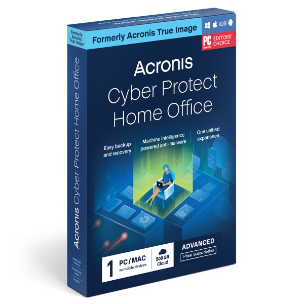 ACRONIS ACRONIS Cyber Protect Home Office Advanced 1 Computer + 500GB ACRONIS Cloud Storage 1 year