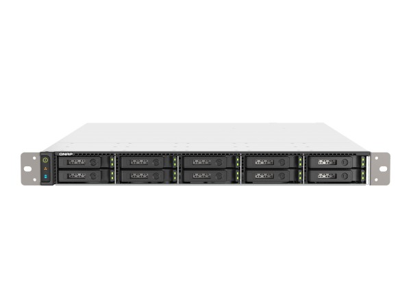 QNAP 1U 10-bay all flash NAS, U.2/U.3 NVMe PCIe Gen4 x4 and SATA 6Gbps bays TS-H1090FU-7232P-64G