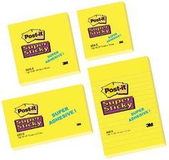 Post-it Haftnotizen Super Sticky Notes, 102x152 mm