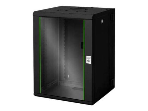 DIGITUS 16HE Wandgehäuse Unique Serie zweiteilig schwenkbar 820x600x600mm F DN-19 16-U-3-SW