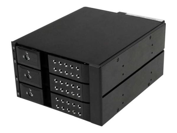 STARTECH.COM 3-fach 3,5 Zoll trägerloser SATA Festplatten Aluminium Wechsel HSB3SATSASBA