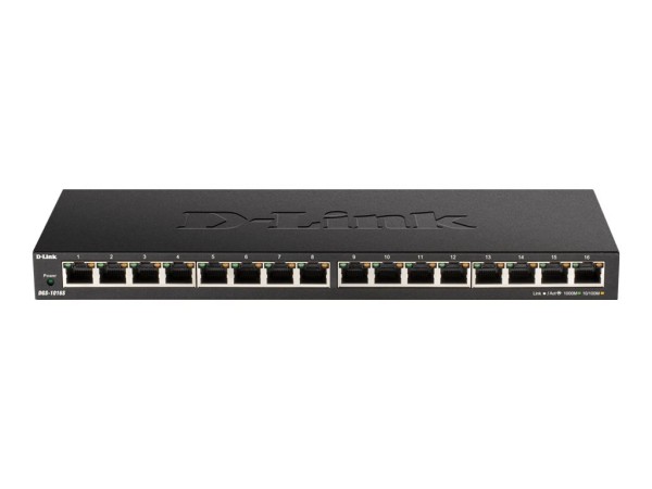 D-LINK 16-Port 10/100/1000Mbps Unmanaged Gigabit Ethernet Switch DGS-1016S/E