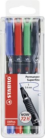 STABILO Permanent-Marker OHPen universal, permanent 4er Etui