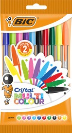 BIC Kugelschreiber Cristal Large Multicolor, 10er Beutel