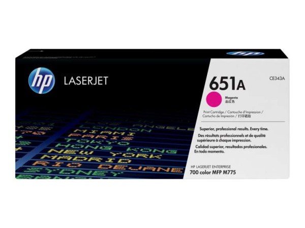 HP 651A Magenta LaserJet Tonerpatrone (CE343A) CE343A