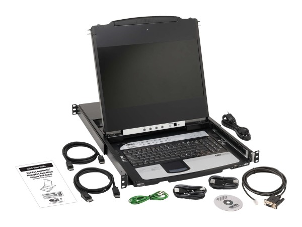 EATON TRIPPLITE 8-Port KVM Switch 43,18cm 17Zoll LCD DisplayPort IP Remote B030-DP08-17DIP