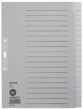 LEITZ Tauenpapier-Register, blanko, A4 Überbreite, 15-teilig