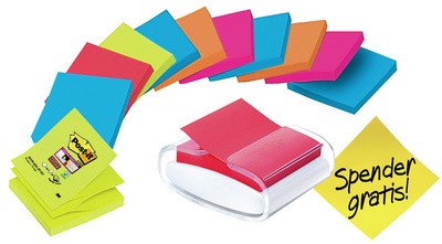 Post-it Z-Notes Spender, weiß, bestückt