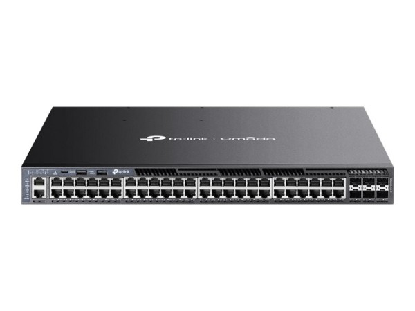 TP-LINK Omada 48-PortGigabit Stackable L3 Managed PoE+ Switch with 6 10GE S SG6654XHP