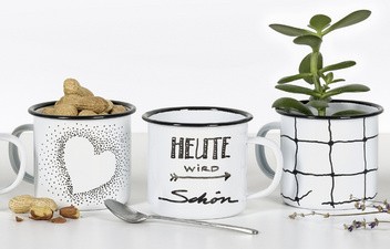 KNORR prandell Bastelset "Emaille-Tasse bemalen"