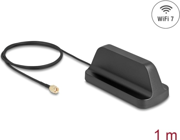 DELOCK DELOCK WiFi 7 Antenne RP-SMA Stecker 2,5 - 3,6 dBi omnidirek