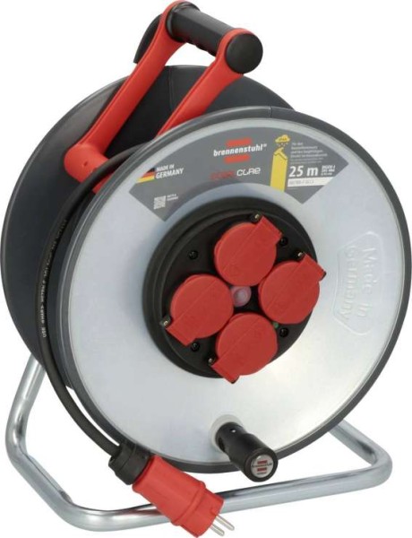 BRENNENSTUHL 9191250110 Kabeltrommel 25 m Schwarz Schutzkontakt-Stecker 9191250110